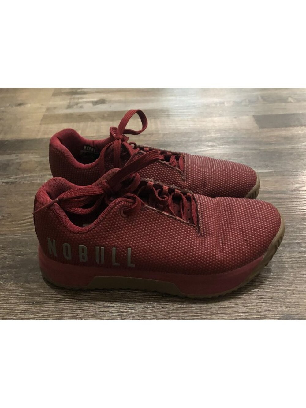 Nobull Trainer Low Top Cabernet Red Gum Shoes Womens Size 7 New